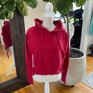 Frank & Eileen Red Tee Lab Distressed Hoodie size M.